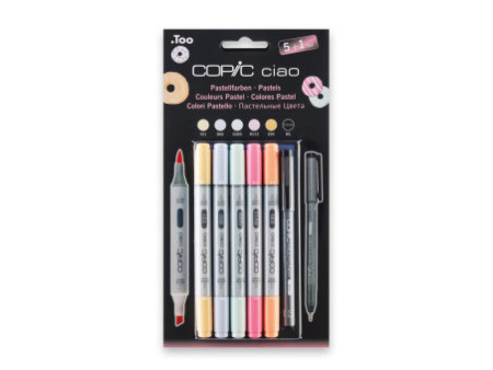 COPIC Marqueur ciao, kit de 5+1 'Pastels'