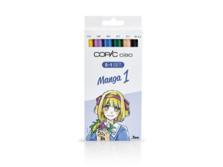 COPIC Kit de marqueurs Hobbymarker ciao 5+1, Manga 1