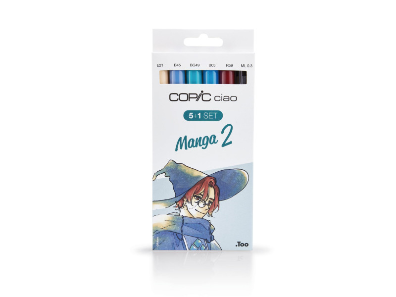 COPIC Kit de marqueurs ciao 5+1, Manga 2