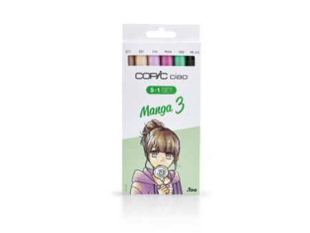 COPIC Kit de marqueurs ciao 5+1 Set, Manga 3