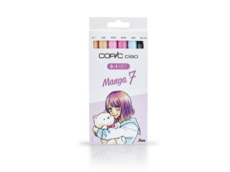COPIC Kit de marqueurs ciao 5+1, Manga 7