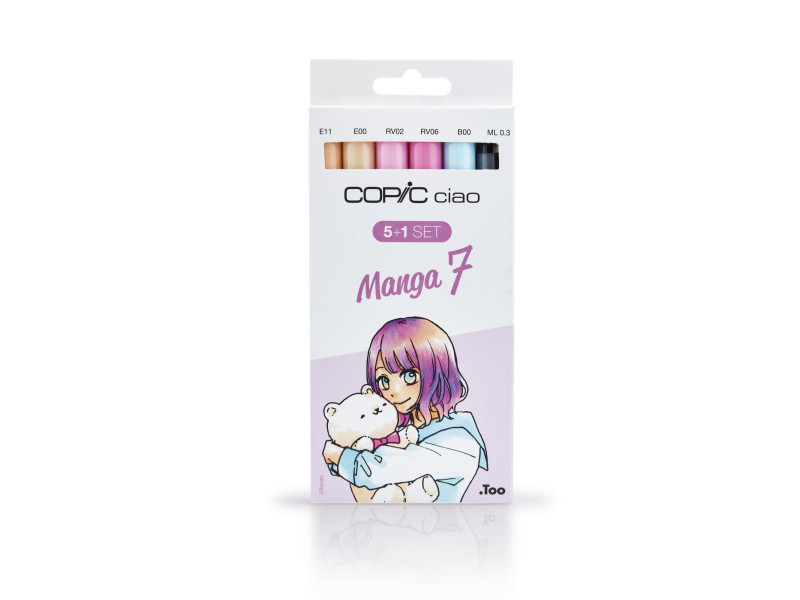 COPIC Kit de marqueurs ciao 5+1, Manga 7