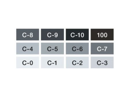 COPIC Marqueur classic, kit de 12 en gris 'CG', nuances