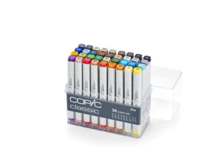 COPIC Marqueur classic, set de base de 36 pièces