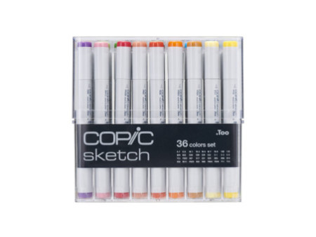 COPIC Marqueur sketch, set de 36 'Base'