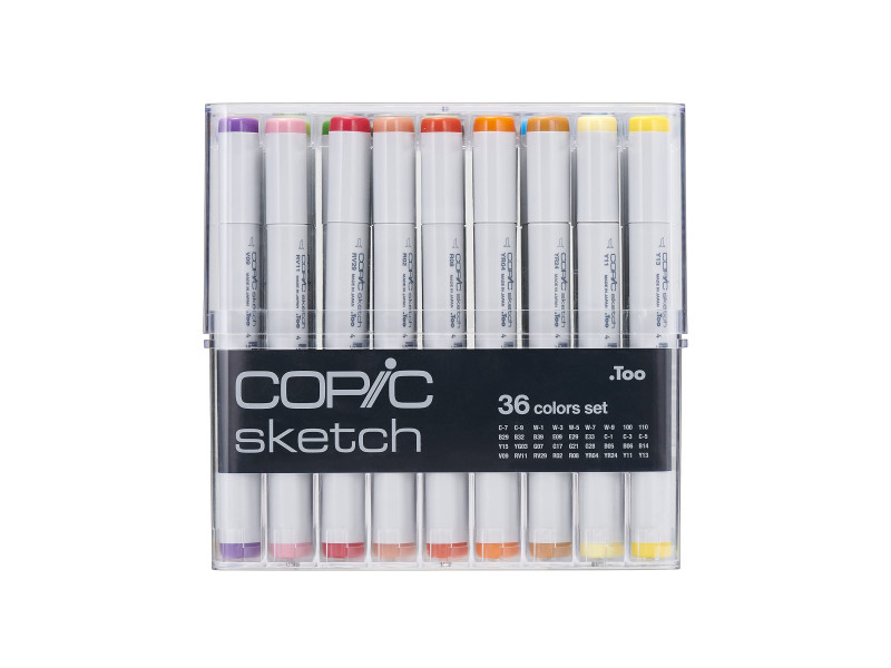 COPIC Marqueur sketch, set de 36 'Base'
