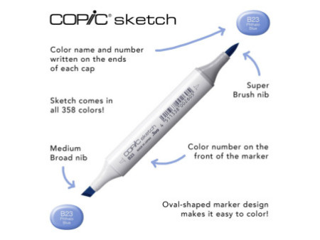 COPIC Marqueur sketch, set de 36 'Base'