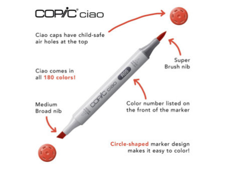 COPIC Hobbymarker ciao, kit de 72 de classe A