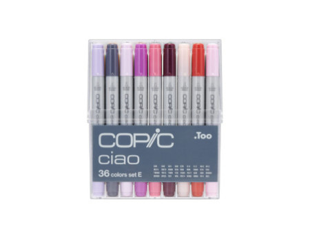 COPIC Hobbymarker ciao, kit de 36, encre à base d'alcool,