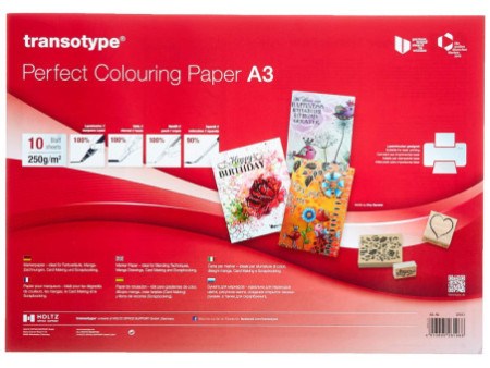 transotype Papier A3 pour marqueurs, 250 g/m2, 10 feuilles