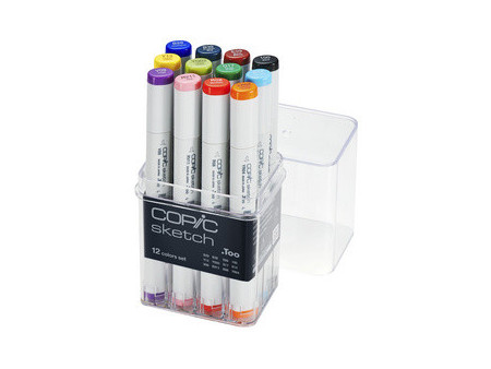 COPIC Marqueur sketch, kit de 12