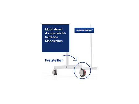 magnetoplan Tableau univ., (l)750 x (L)1.200 mm, feutre gris