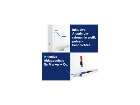 magnetoplan tableau univ., (l)750 x (L)1.200 mm, feutre bleu