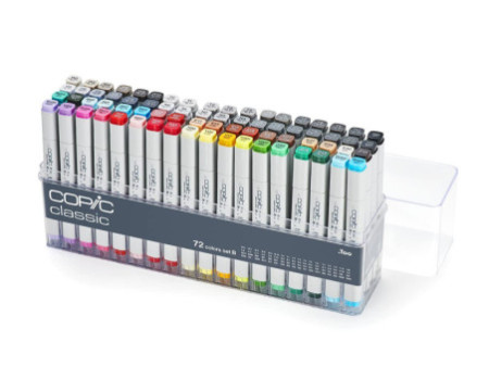 COPIC Marqueur classic, set 2 de 72