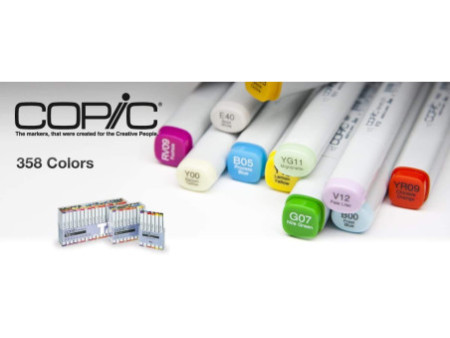 COPIC Marqueur classic, set de 12 'TG', tons de gris toner