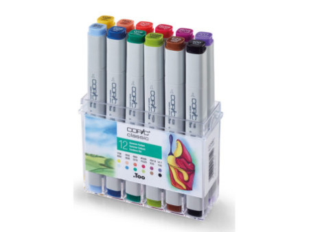 COPIC Marqueur classic, kit de 12 couleurs été