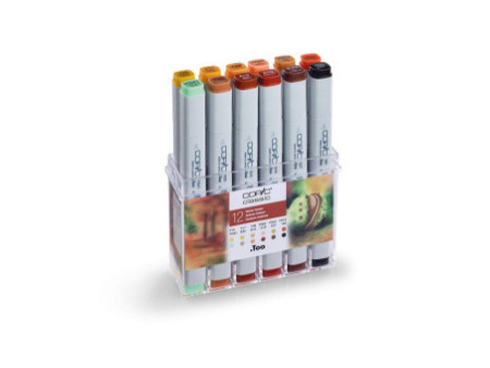 COPIC Marqueur classic, set de 12 couleurs automne