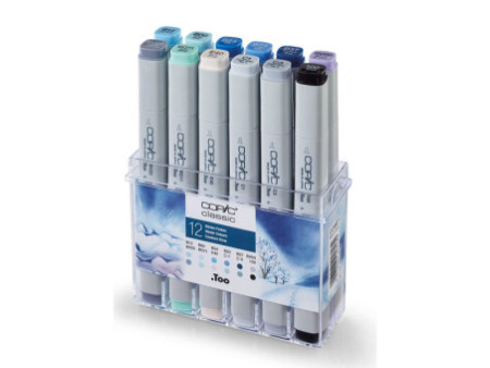 COPIC Marqueur classic, kit de 12 couleurs hiver