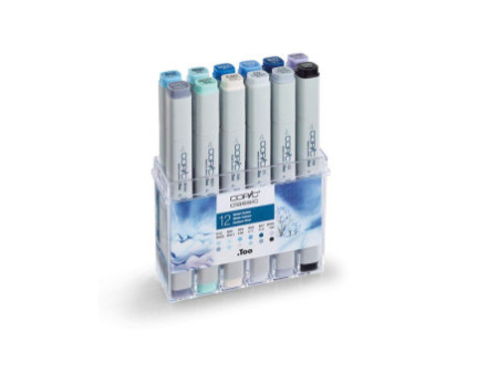 COPIC Marqueur classic, kit de 12 couleurs hiver