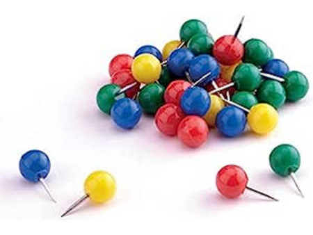 magnetoplan Punaises, contenu: 100 pièces, jaune