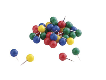 magnetoplan Punaises, contenu: 100 pièces, bleu
