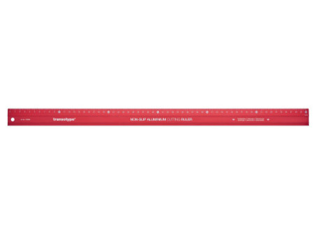 transotype Règle de coupe PRO, en aluminium, 600 mm