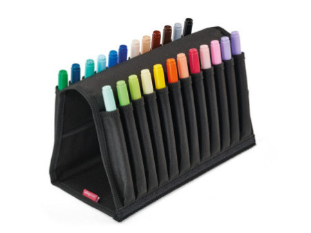 transotype Portefeuille 'senseBag', pour 24 crayons, noir