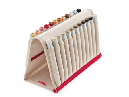 transotype Portefeuille 'senseBag', pour 24 crayons, naturel