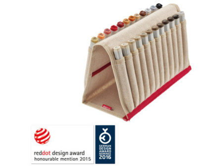 transotype Portefeuille 'senseBag', pour 24 crayons, naturel