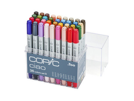 COPIC Hobbymarker ciao, set D de 36