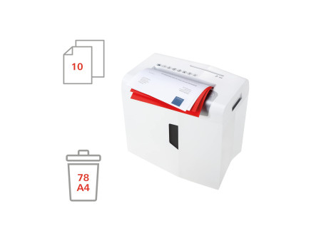 HSM Destructeur de documents shredstar S10, coupe en bandes: