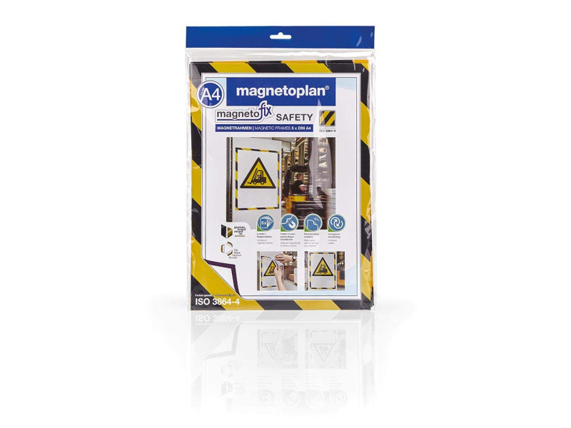 magnetoplan Cadre magnétique magnetofix SAFETY, A4
