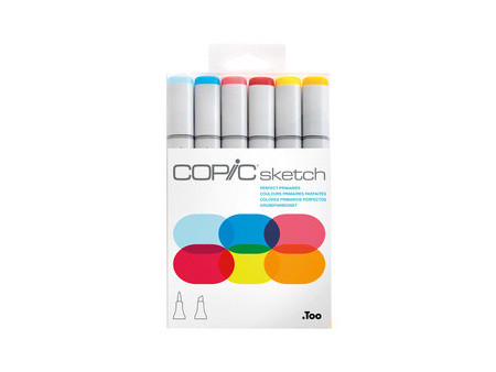 COPIC Marqueur sketch, kit de 6 'Perfect Primaries'