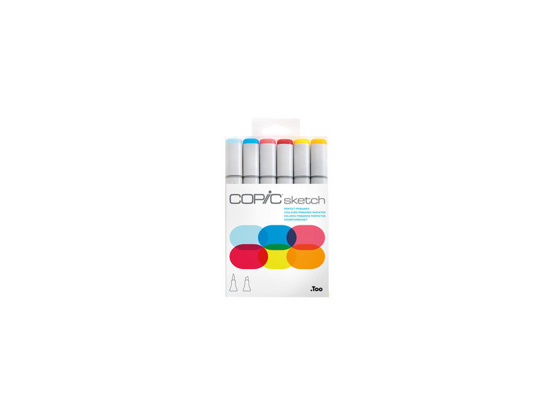 COPIC Marqueur sketch, kit de 6 'Perfect Primaries'