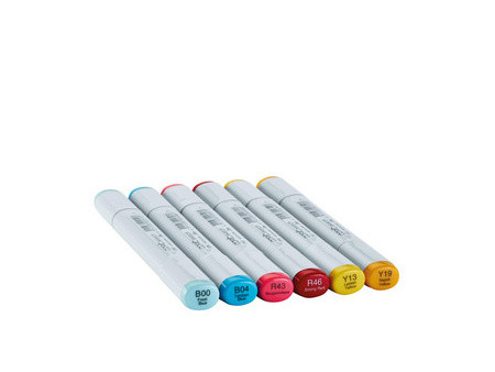 COPIC Marqueur sketch, kit de 6 'Perfect Primaries'