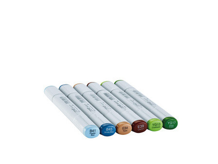 COPIC Marqueur sketch, kit de 6 'Earth Essentials'