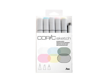 COPIC Marqueur sketch, kit de 6 'Blending Basics'