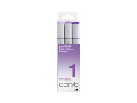 COPIC Marqueur sketch, kit de 3 'Color Fusion 1'