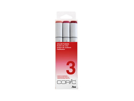 COPIC Marqueur sketch, kit de 3 'Color Fusion 3'