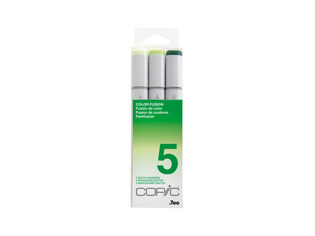 COPIC Marqueur sketch, kit de 3 'Color Fusion 5'
