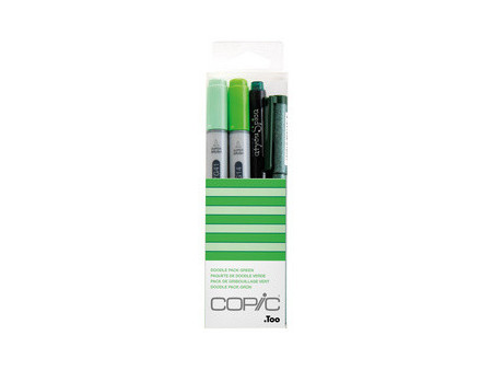 COPIC Marqueur ciao, kit de 4 'Doodle Pack Green'