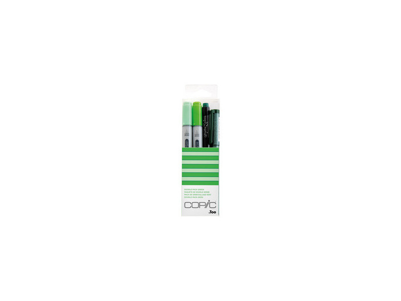 COPIC Marqueur ciao, kit de 4 'Doodle Pack Green'