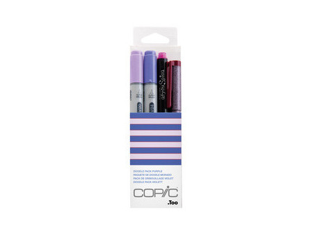 COPIC Marqueur ciao, kit de 4 'Doodle Pack Purple'
