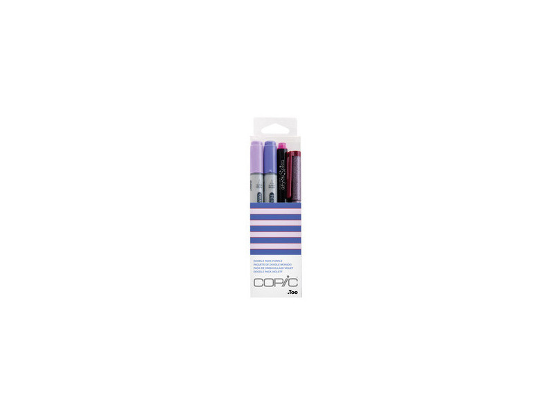 COPIC Marqueur ciao, kit de 4 'Doodle Pack Purple'