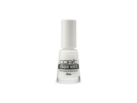 COPIC Opaque White, dans un flacon en verre avec pinceau