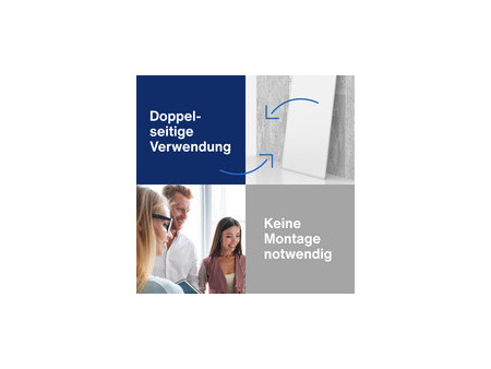 magnetoplan Tableau blanc Design-Thinking Whiteboard, blanc