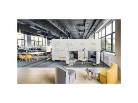 magnetoplan Tableau blanc mobile Infinity Wall, blanc