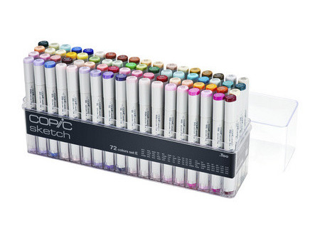 COPIC Marqueur sketch, set de 72 E