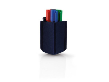 magnetoplan Pot à crayons magnetoTray, petit, bleu
