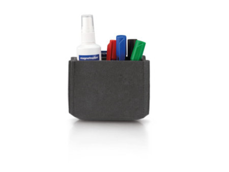 magnetoplan Pot à crayons magnetoTray, moyen, gris